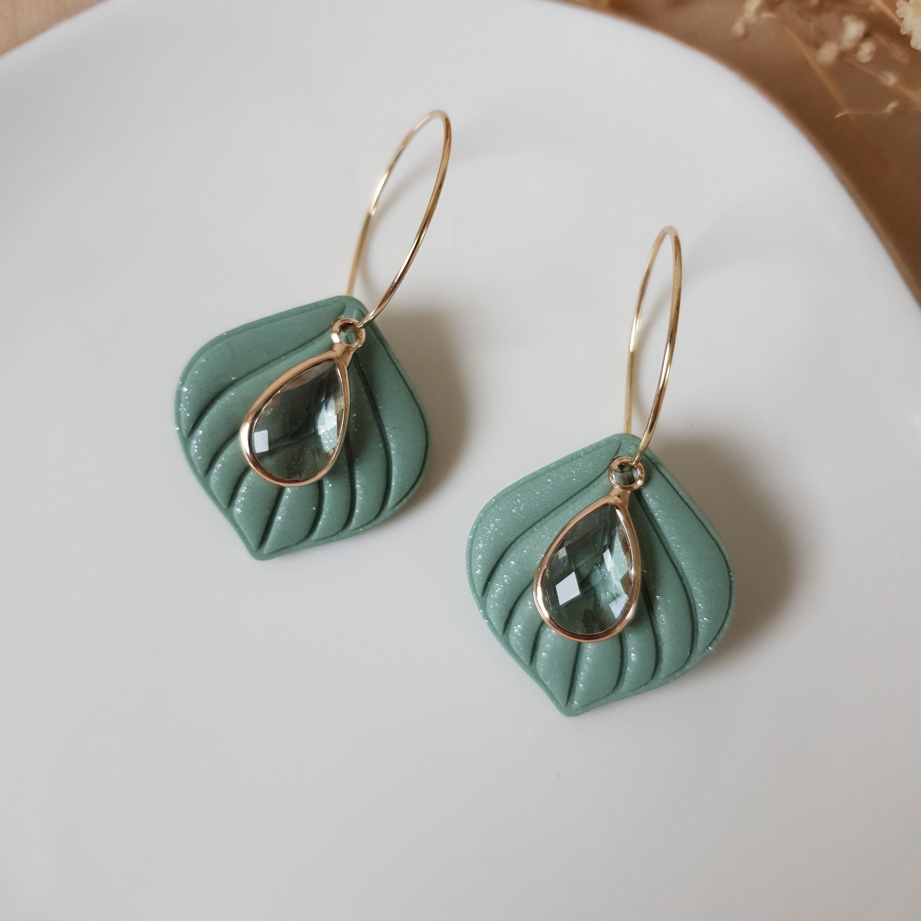 Sage leaf hoops
