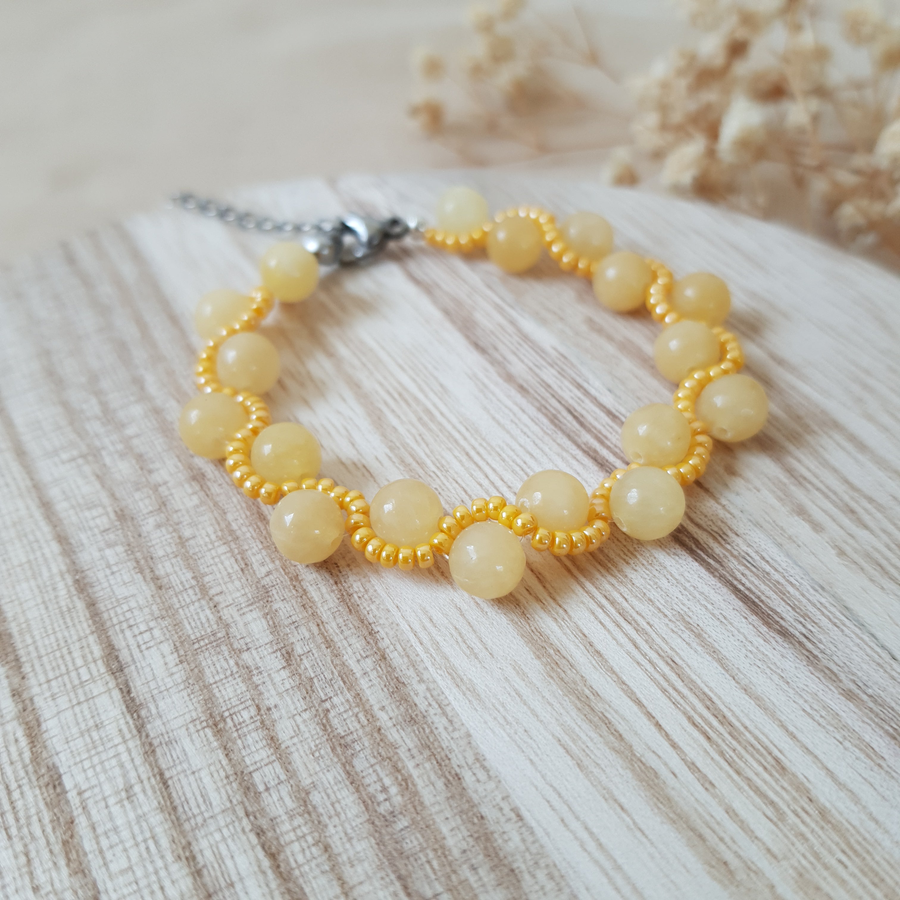Yellow moon bracelet